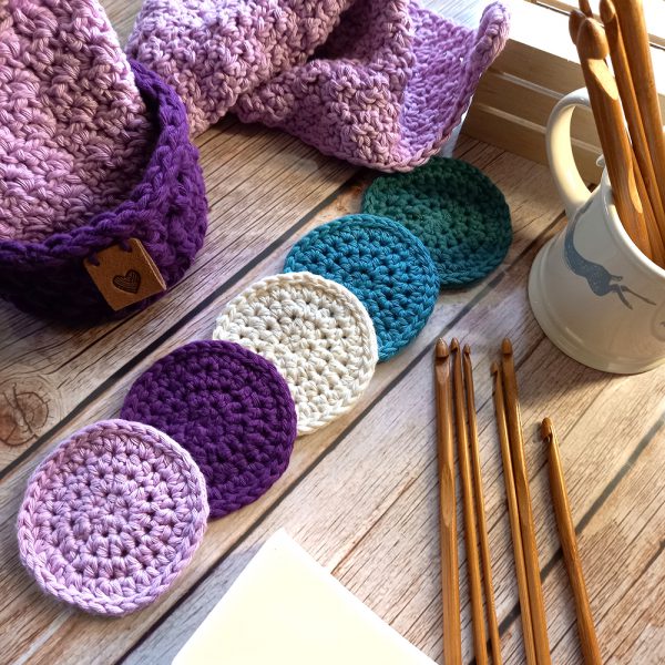 Annarella - Reusable face scrubbies, eco friendly, zero waste, handmade in East Anglia, in the UK - English Lavender