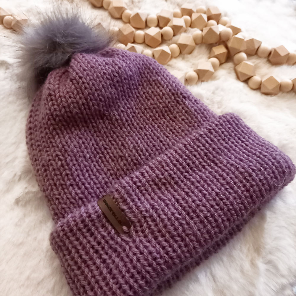 Alpaca Elemental beanie - Adult, Orchid