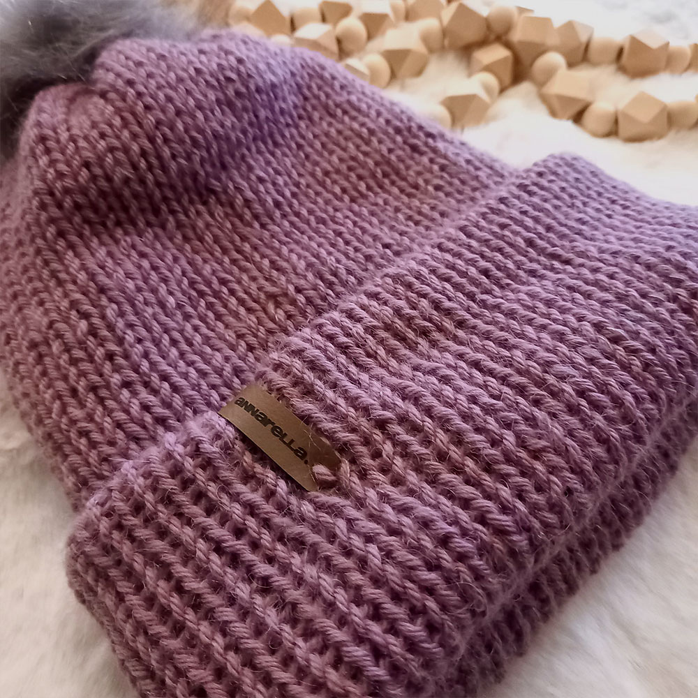 Alpaca Elemental beanie - Adult, Orchid