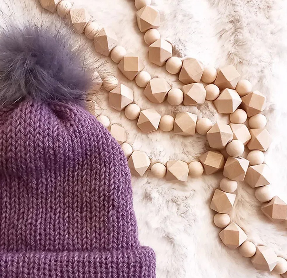 Alpaca Elemental beanie - Adult, Orchid